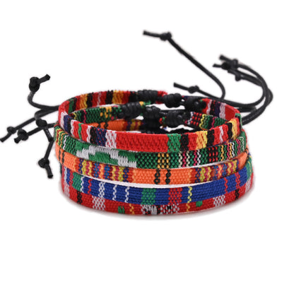 Ethnic Style Color Block Rope Wholesale Bracelets