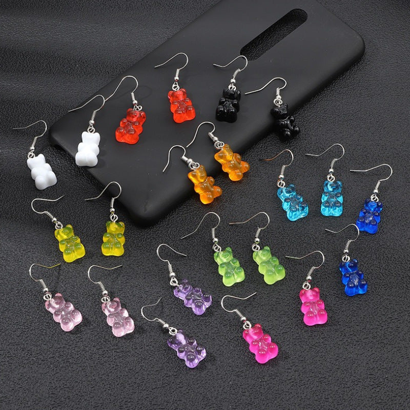 1 Pair Cartoon Style Bear Alloy Earrings