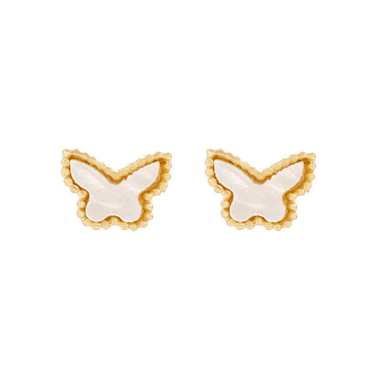 Wholesale Golden Ice Cream Color Zirconium Earrings Gooddiy