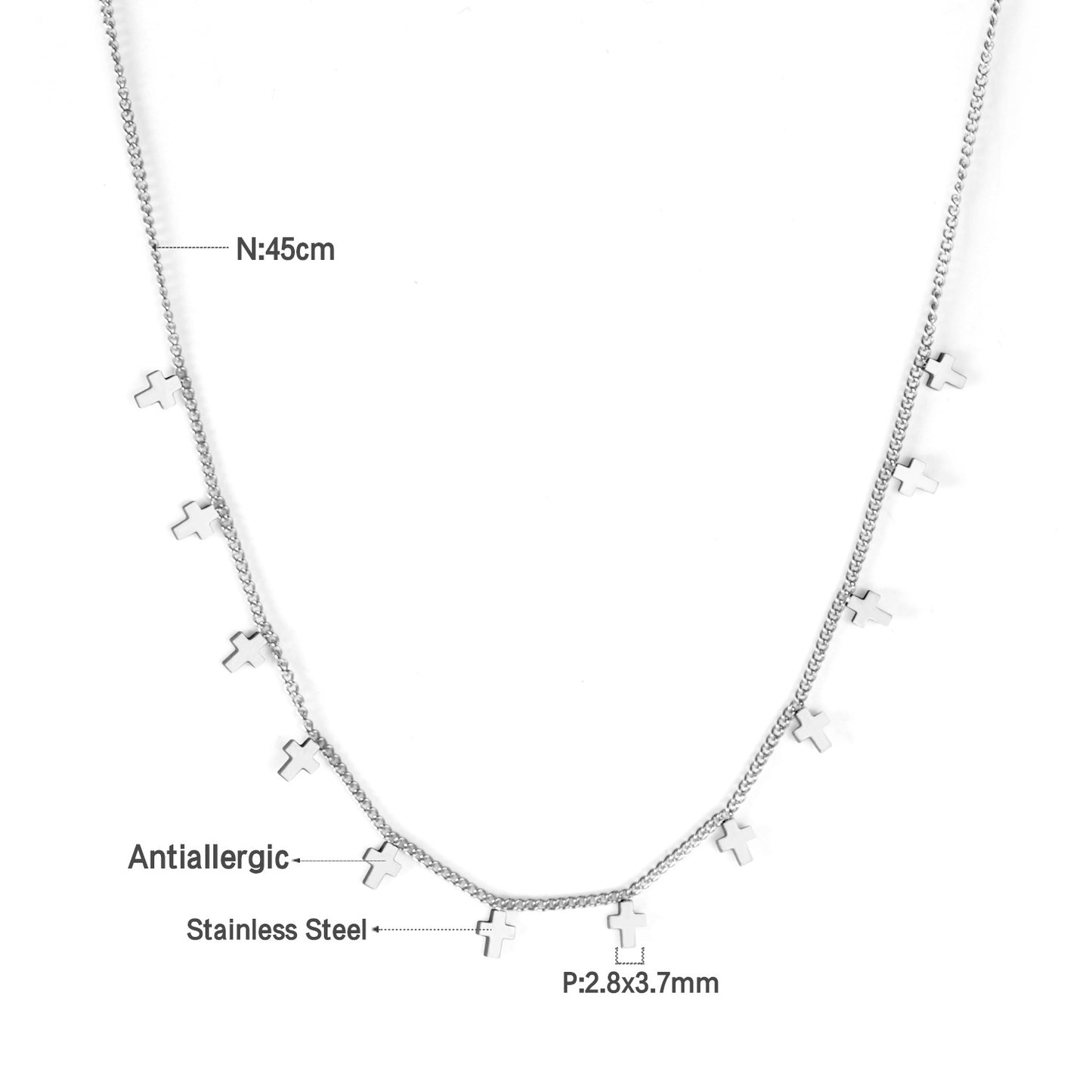 Simple Style Round Star Stainless Steel Plating Necklace 1 Piece