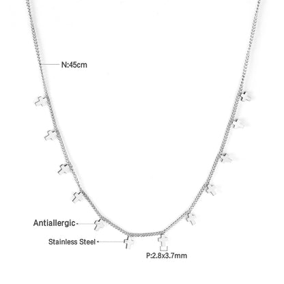 Simple Style Round Star Stainless Steel Plating Necklace 1 Piece