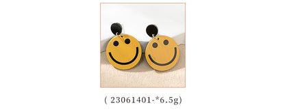 1 Pair Ig Style Simple Style Smiley Face Arylic Drop Earrings