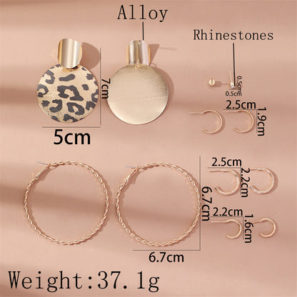 Fashion Geometric Alloy Plating Artificial Pearls Women's Earrings 1 Set