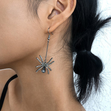 Halloween Long Spider Earrings Wholesale Gooddiy