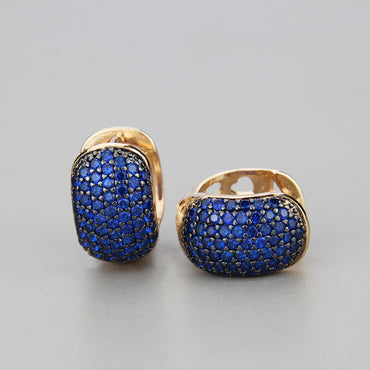 Copper Inlaid Zircon Geometric Fashion Earrings Wholesale Gooddiy