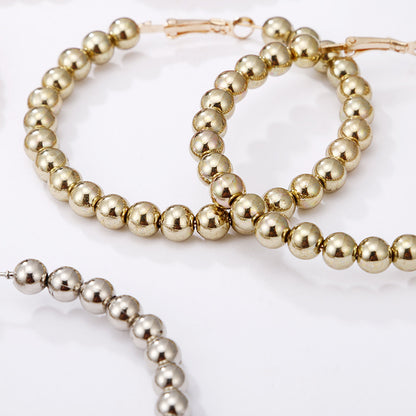Wholesale Jewelry Retro Wooden Beads Circle Earrings Gooddiy