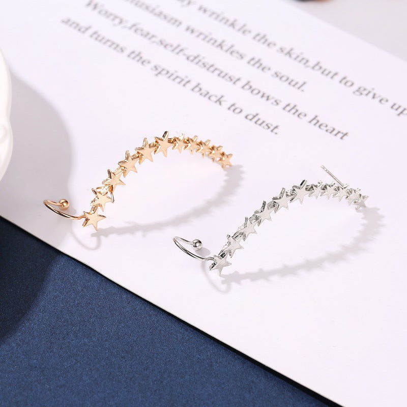 Fashion Five-pointed Star Metal Single Alloy Ear Clip Wholesale Gooddiy