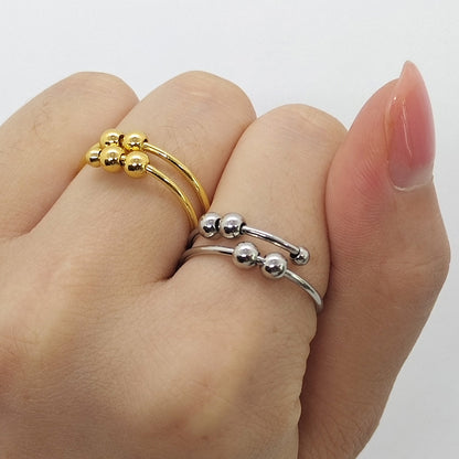 Fashion Round Stainless Steel Copper Rings 1 Piece