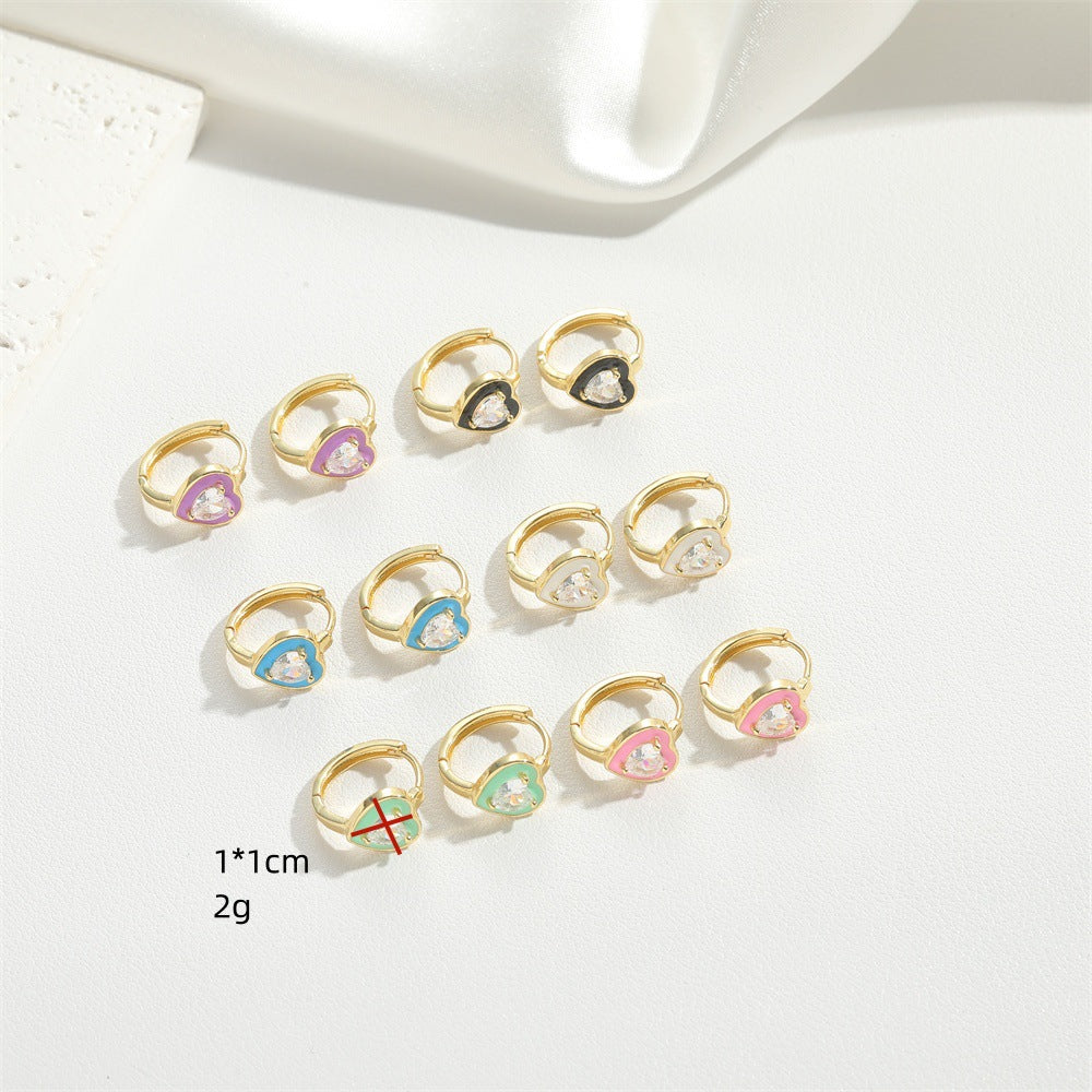 European and American new niche temperament, love design, earrings, small and exquisite, ins-style versatile earrings jewelry