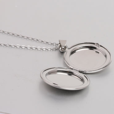 Simple Style Solid Color Titanium Steel Polishing Pendant Necklace