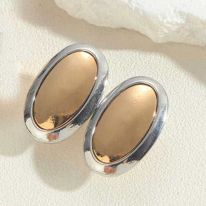 Cross-border hot cold scenery alloy earrings copper plated 14k real gold light luxury versatile earrings earrings earrings wholesale women