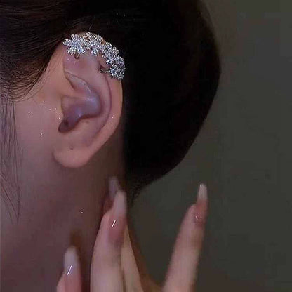Fashion Sweet Flower Alloy Diamond Artificial Gemstones Women's Earrings