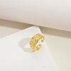 European and American hot-selling personality versatile Korean croissant design sense opening adjustable ring ins style versatile ring