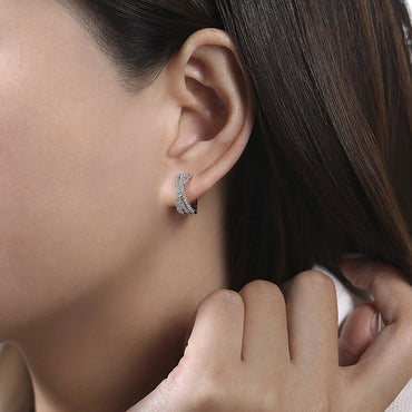 1 Pair Simple Style Shiny Geometric Inlay Copper Zircon Earrings