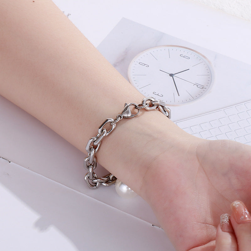 Fashion Stainless Steel Accessories Beads Women's Summer Bracelet