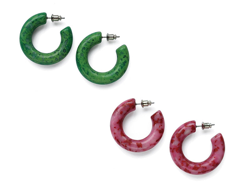 Fashion C Shape Arylic Earrings