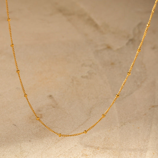 IG Style Chain Geometric Stainless Steel 18K Gold Plated Necklaces