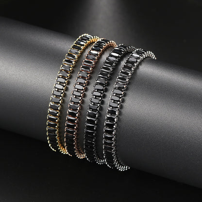 Fashion Geometric Copper Zircon Bracelets