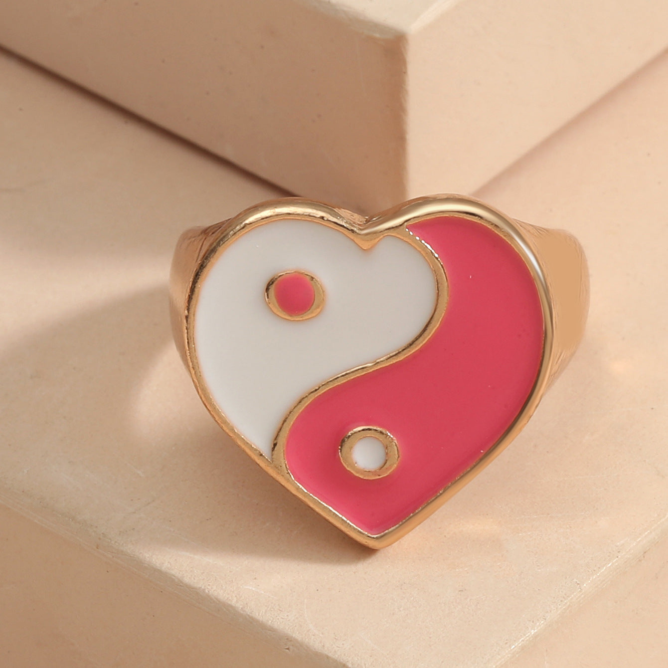 Wholesale Jewelry Heart Tai Chi Ring Gooddiy