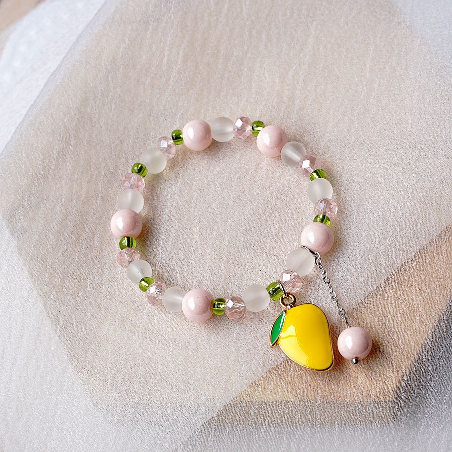 Simple Style Fruit Alloy Beaded Bracelets