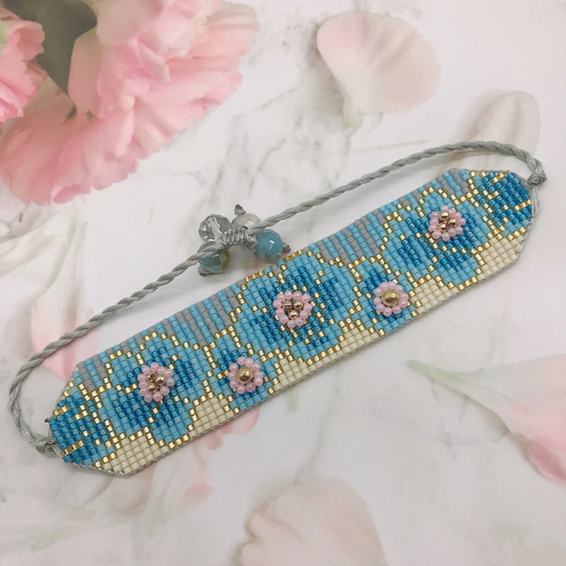 Original Design Flower Glass Glass Women's Bracelets