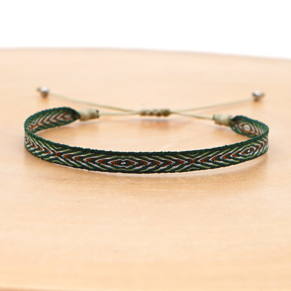 Wholesale Ethnic Style Plaid Adjustable Bracelet Gooddiy