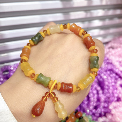 Ethnic Style Geometric Jinsi Jade Beaded Bracelets