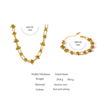 Wholesale Fashion Solid Color Titanium Steel Plating Bracelets Necklace