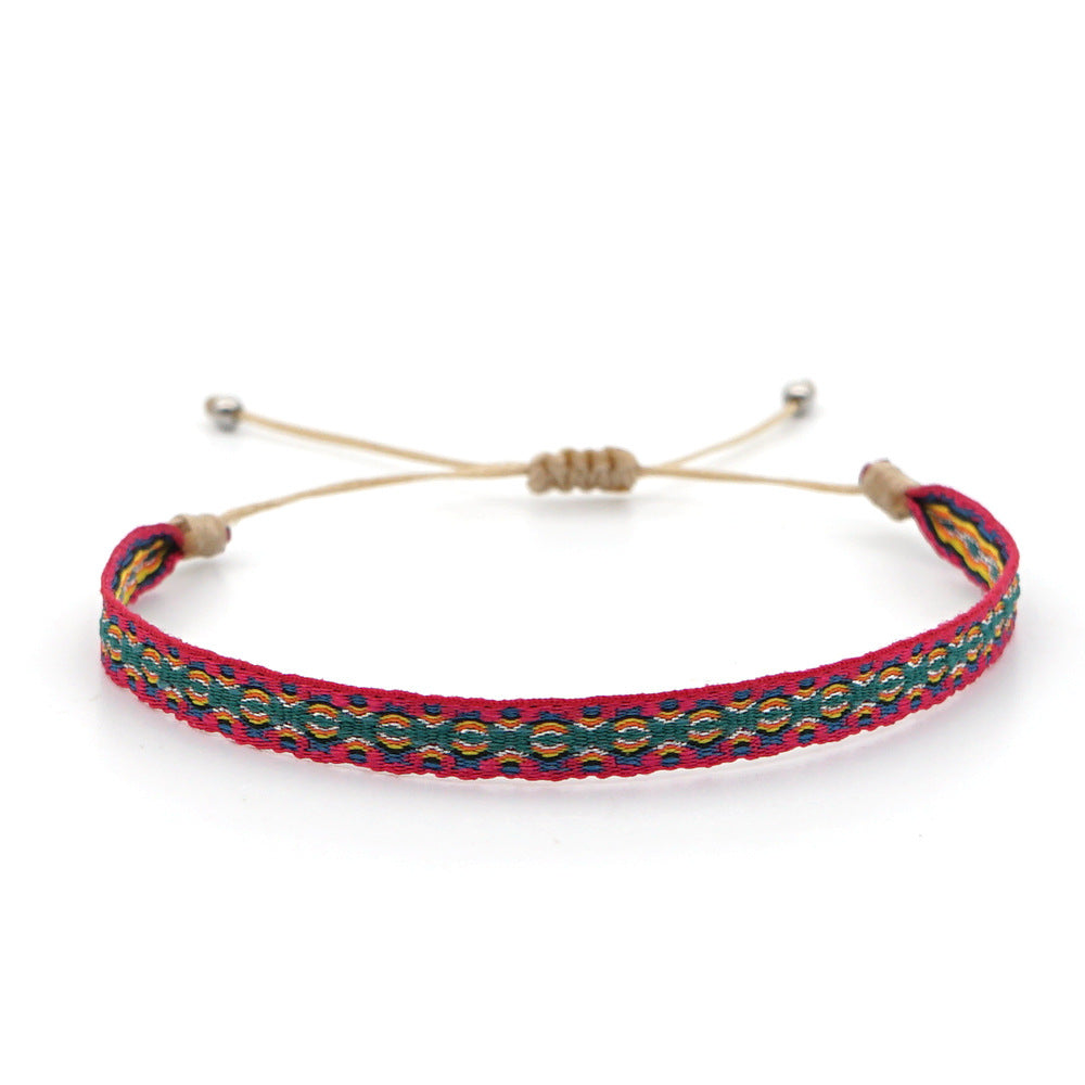 Wholesale Ethnic Style Plaid Adjustable Bracelet Gooddiy