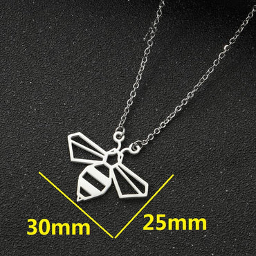 Cute Bee Titanium Steel Plating Necklace