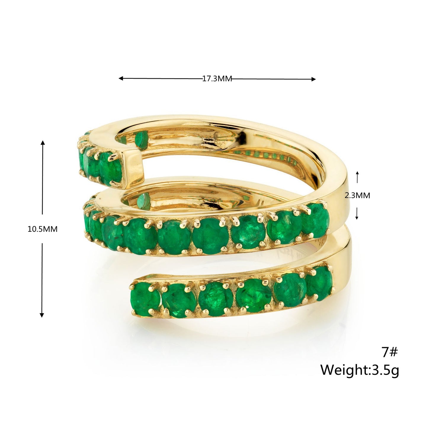 European And American Fashion Twisted Ring Non-fading Copper Gold Plated Zircon Design Sense Ring Ins Same Style Bracelet