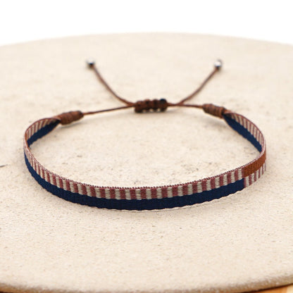 Wholesale Ethnic Style Plaid Adjustable Bracelet Gooddiy