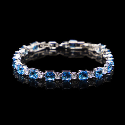 1 Piece Fashion Water Droplets Copper Inlay Zircon Bracelets