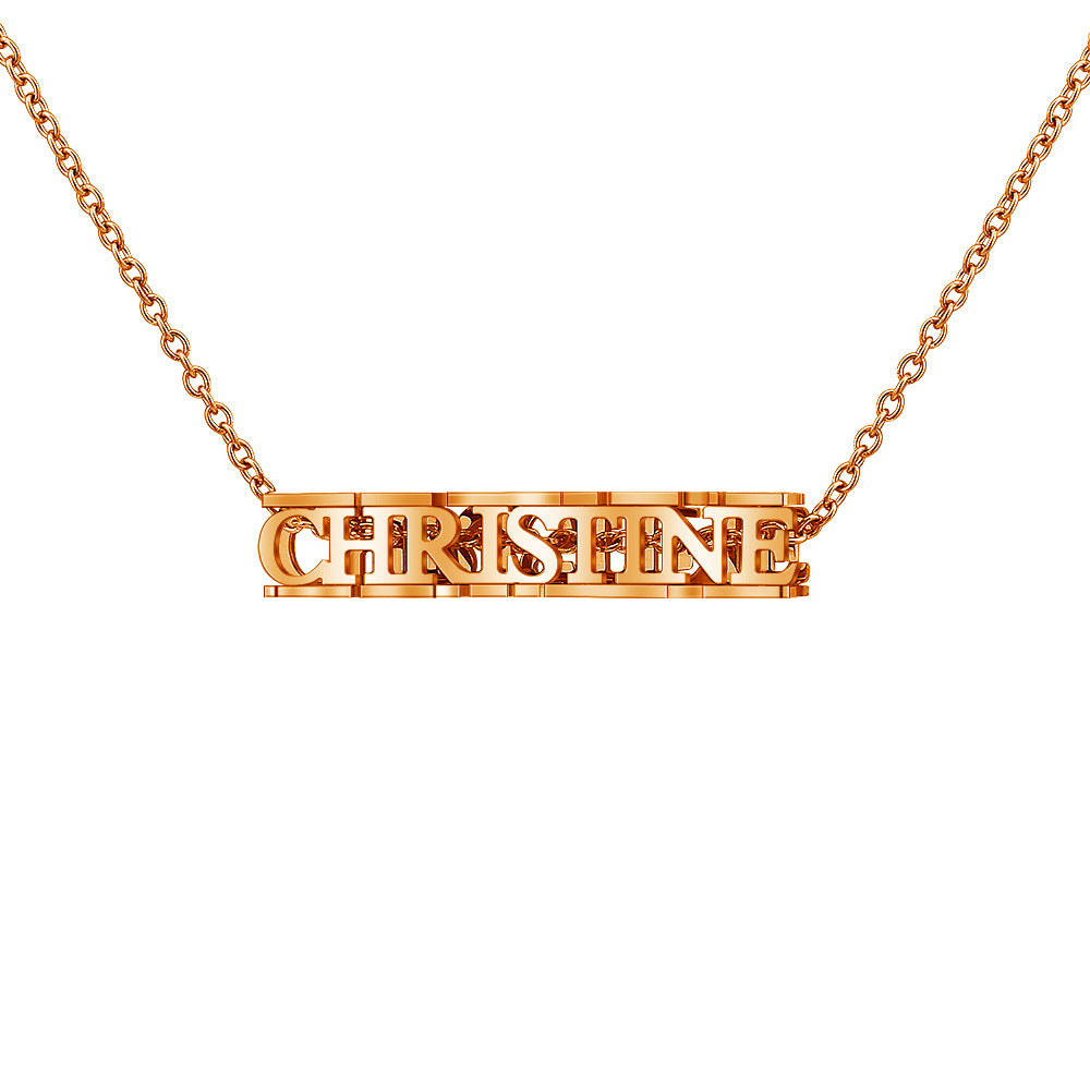 Fashion Solid Color Stainless Steel Necklace Plating Stainless Steel Necklaces