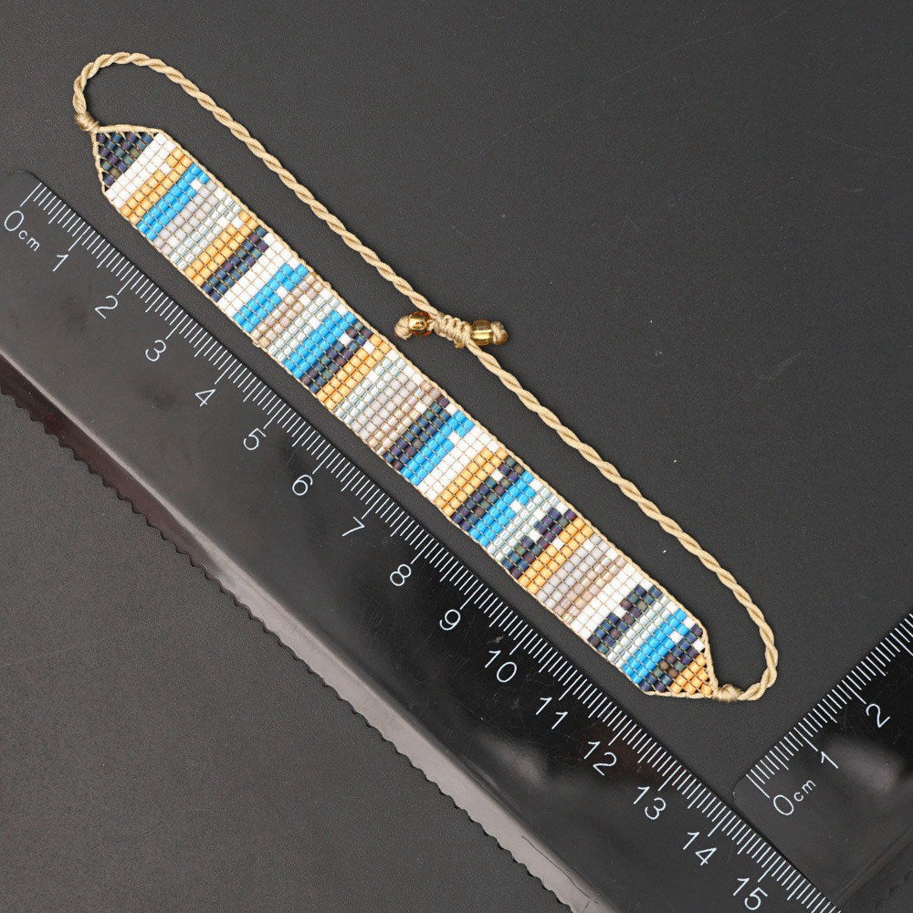 Miyuki Rice Beads Hand-woven Bohemian Retro Bracelet