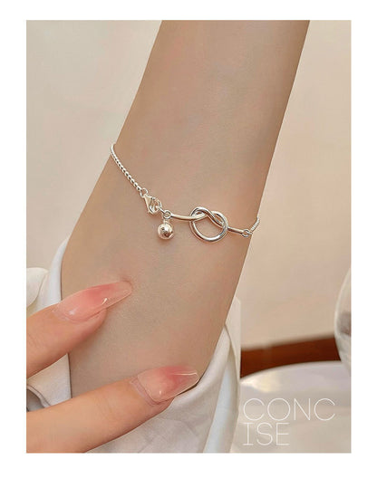 Simple Style Solid Color Sterling Silver Plating Gold Plated Bracelets
