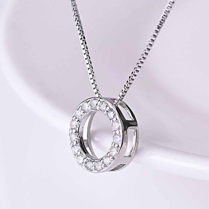 Elegant Simple Style Geometric Alloy Plating Inlay Zircon Women's Pendant Necklace