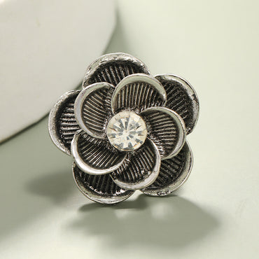 Wholesale Jewelry Retro Distressed Flower Ring Gooddiy