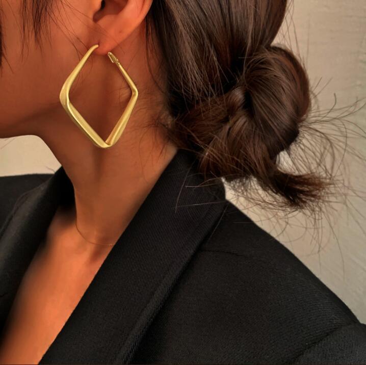 1 Pair Exaggerated Geometric Alloy Plating Women's Earrings