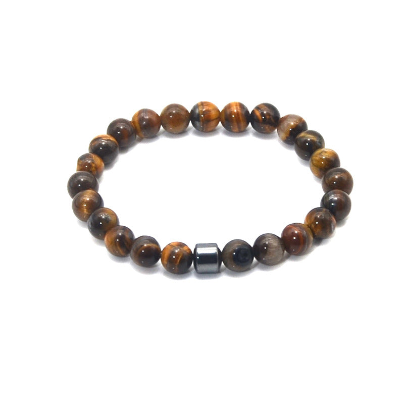 Fashion Round Natural Stone Beaded Bracelets 1 Piece