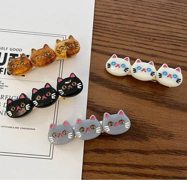 Cute Cat Arylic Women's Jewelry Set