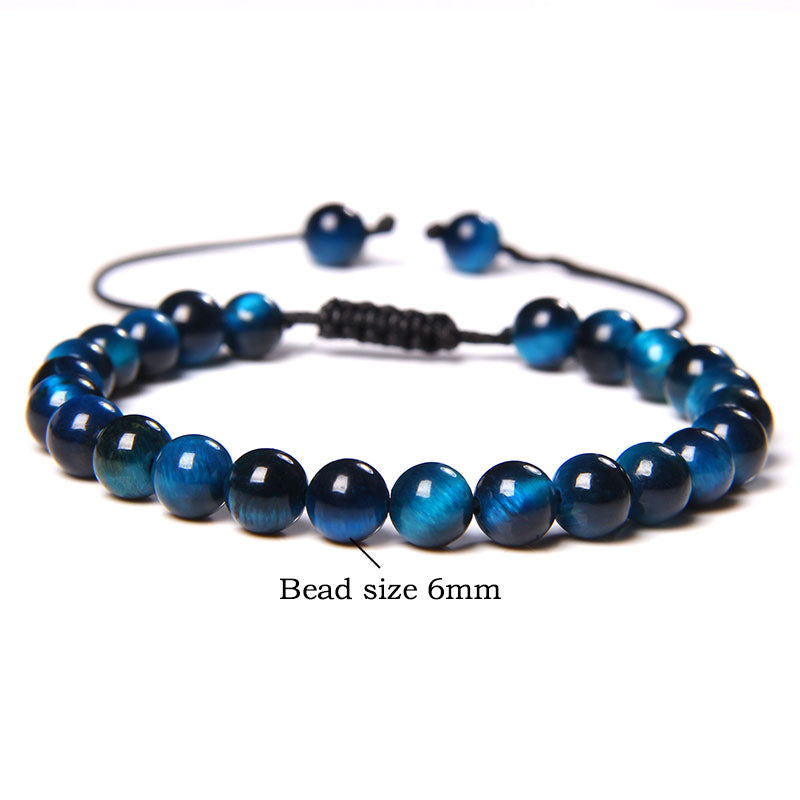 1 Piece Fashion Gradient Color Tiger Eye Beaded Bracelets