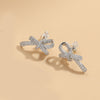 European and American new French retro ins style bow texture design earrings are niche fashion earrings and accessories