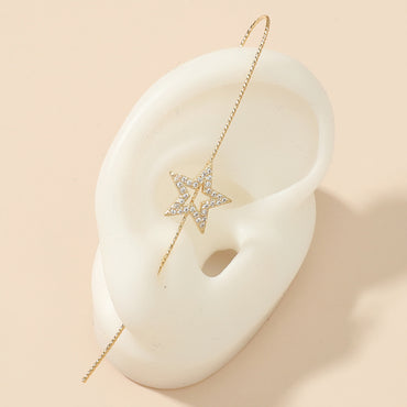 Fashion Word Slash Surround Ear Acupuncture Bone Clip
