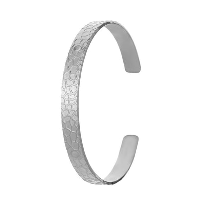 Simple Style Geometric Eye Stainless Steel Plating Bangle 1 Piece