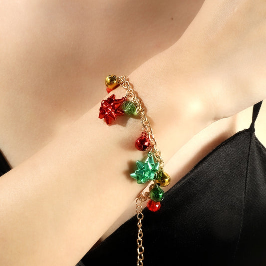 Vintage Style Flower Bell Alloy Plating Christmas Women's Jewelry Set