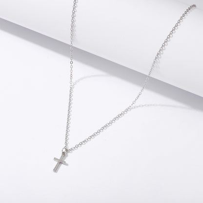 Fashion Cross Heart Shape Alloy Plating Layered Necklaces