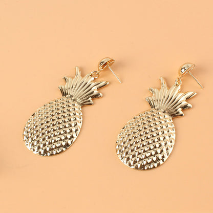 Creative Cute Style Alloy Pineapple Earrings