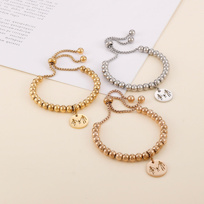 Fashion Human Titanium Steel Plating Bracelets