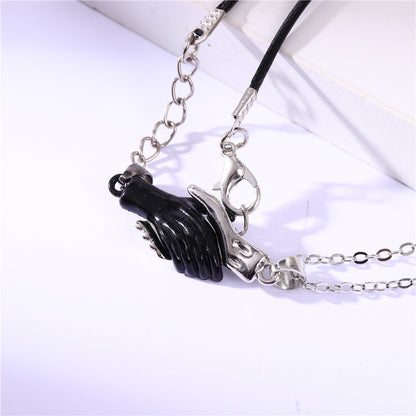 Simple Style Hand Alloy Plating Unisex Pendant Necklace